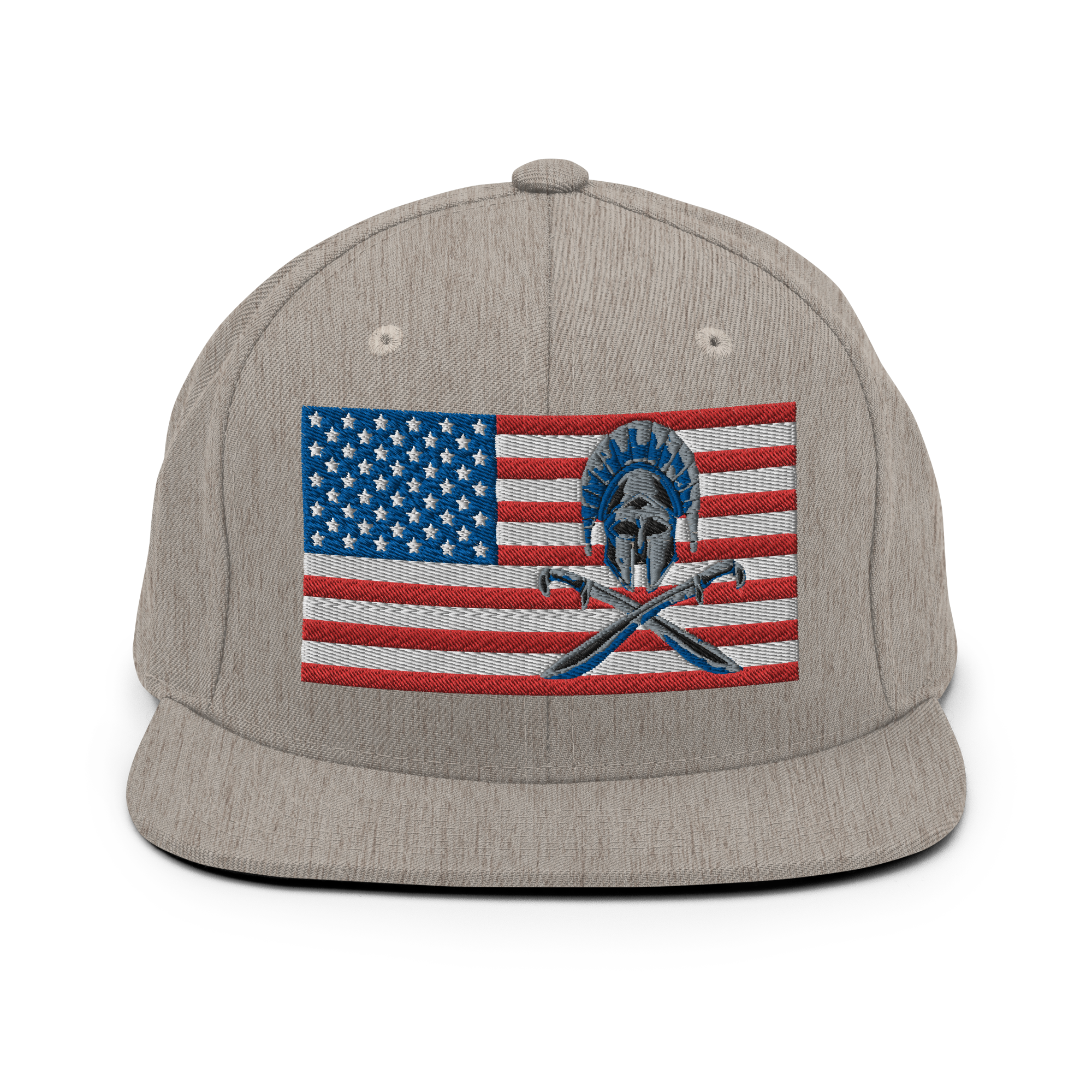 American Hoplite Snapback Hat - Heather Gray