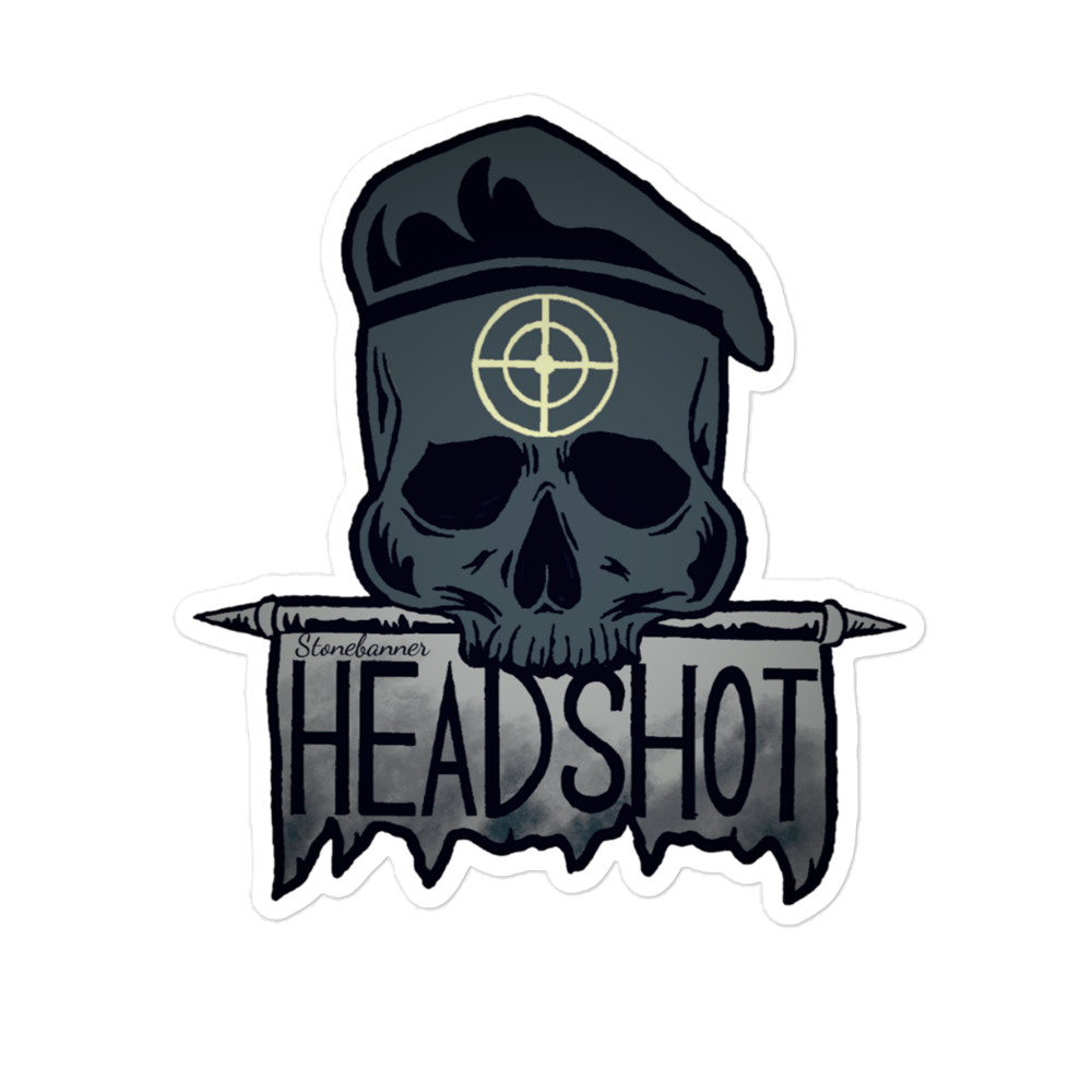 Headshot sticker