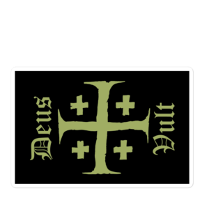 Jerusalem Deus Vult sticker