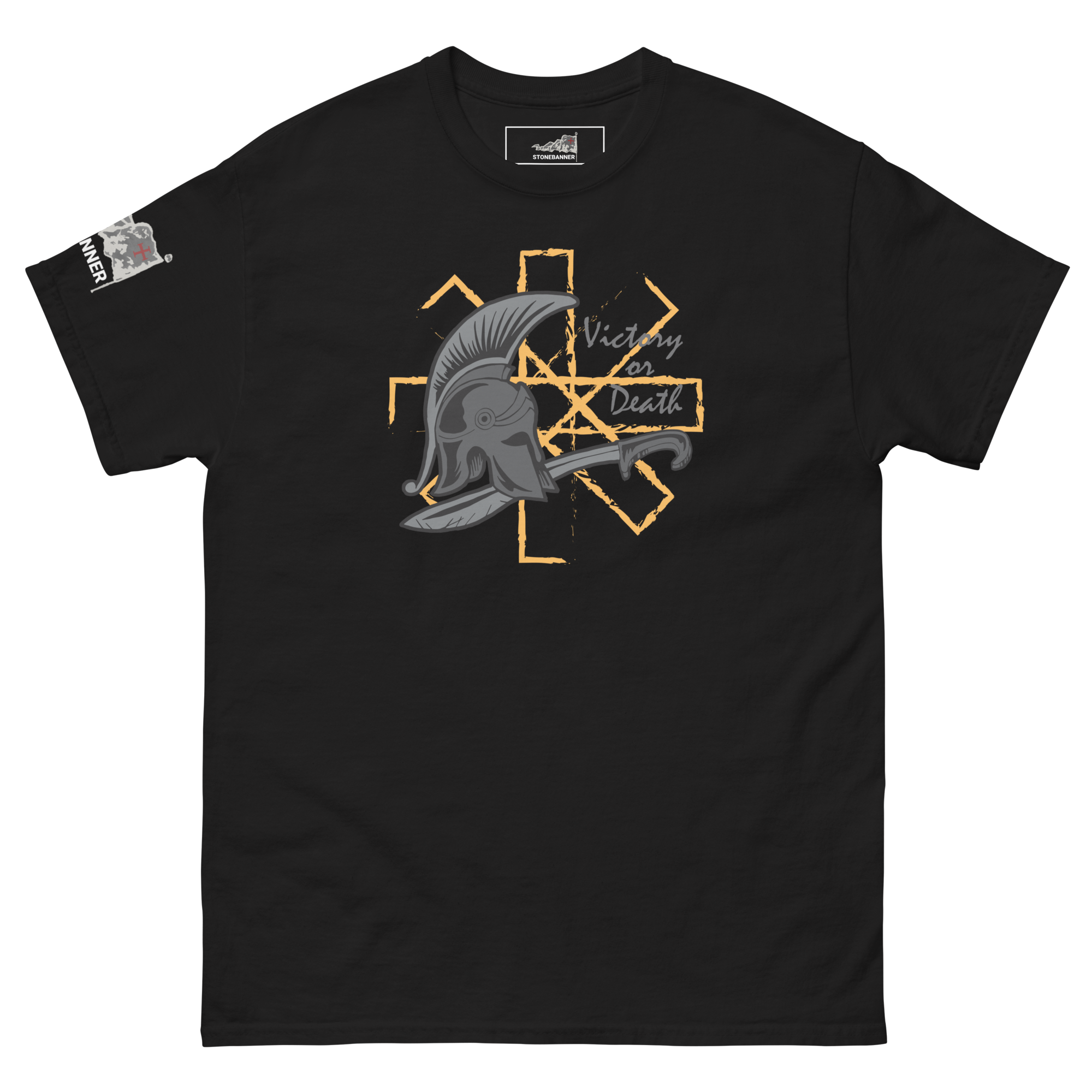Victory or Death Spartan T-shirt - Black