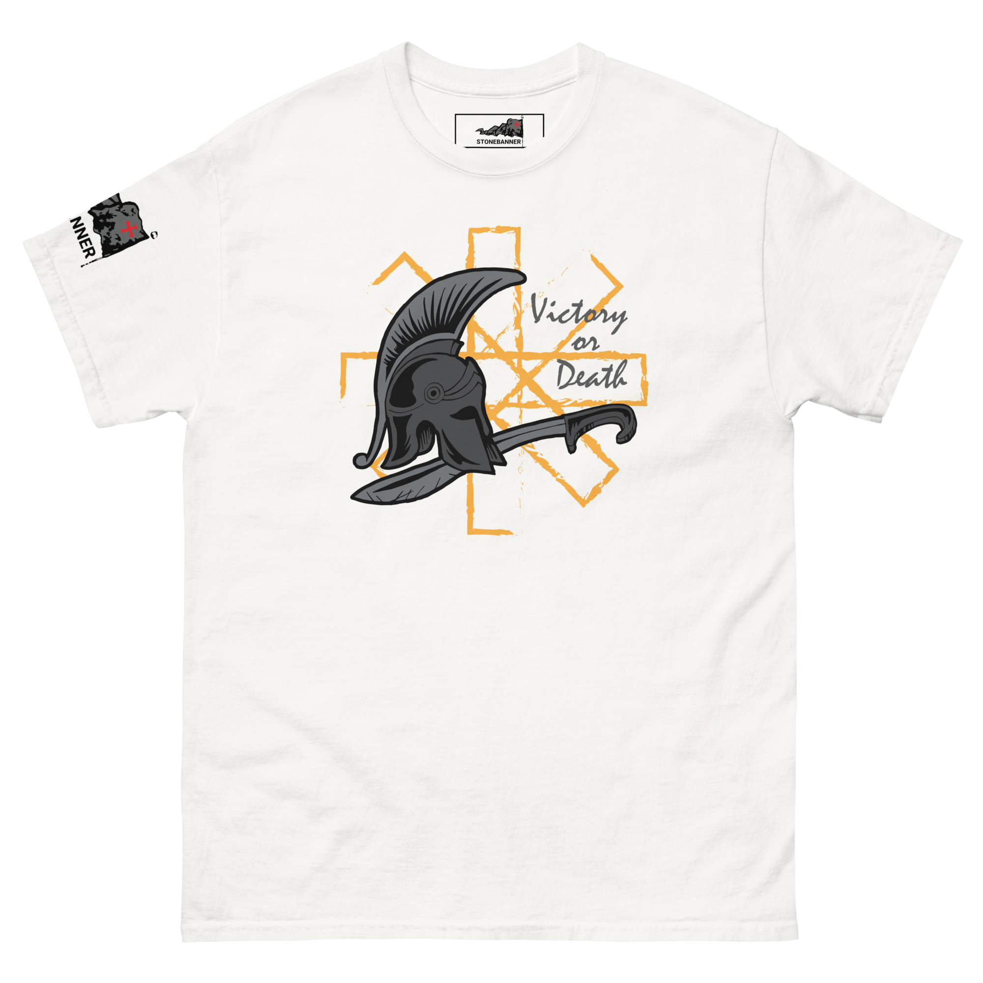 Victory or Death Spartan T-shirt - White