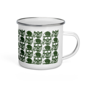 Skulls Enamel Mug