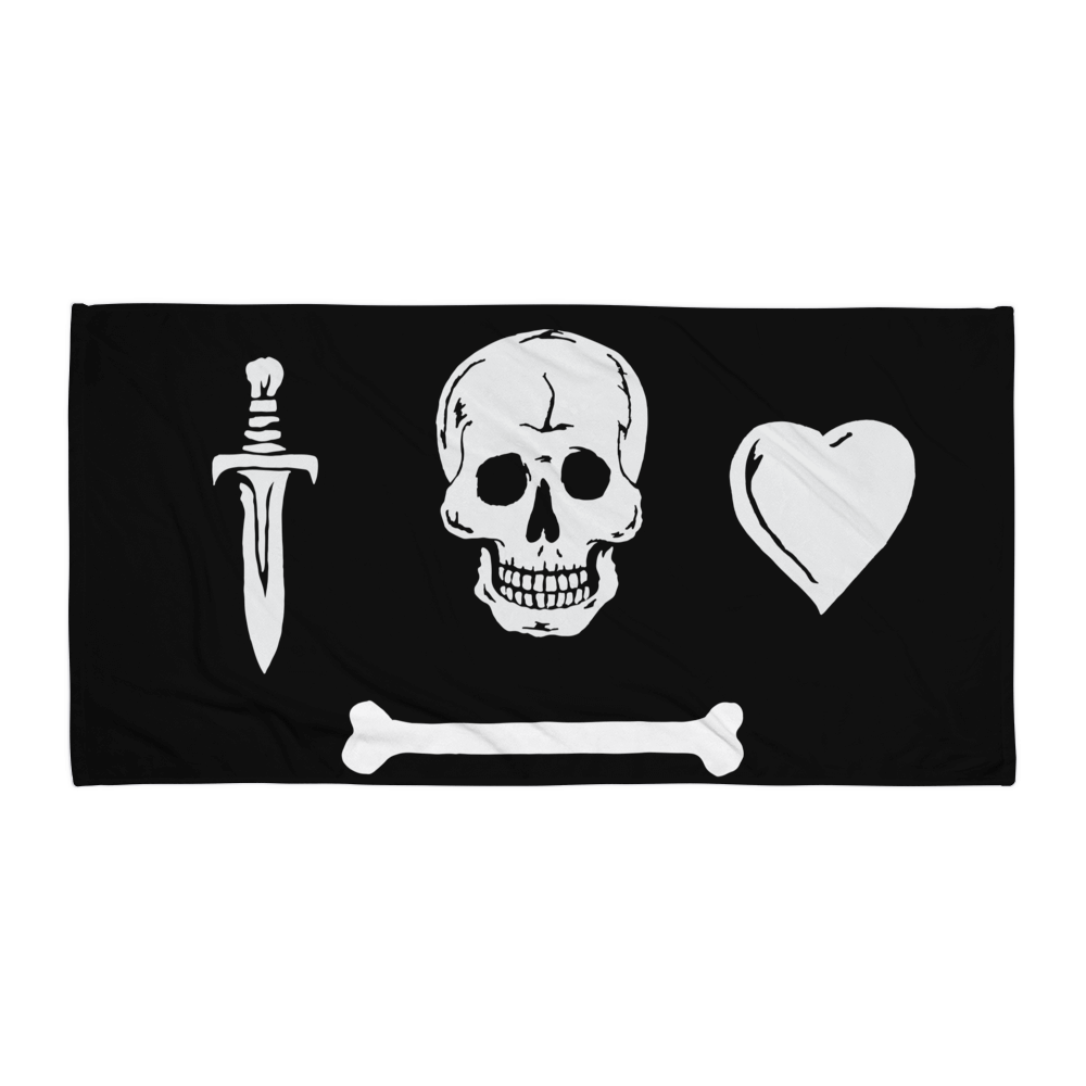 The Gentleman Pirate Flag Beach Towel