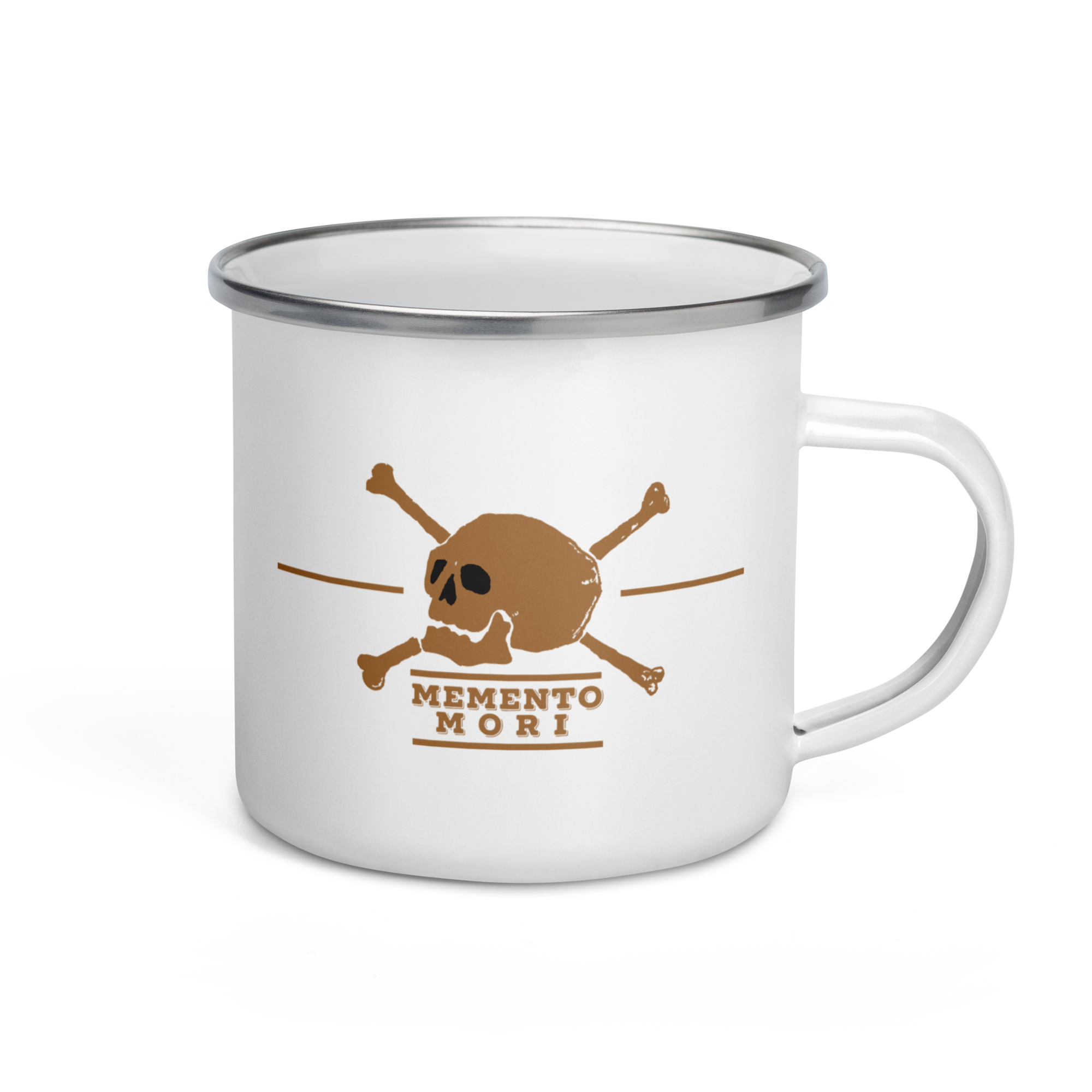 Memento Mori Enamel Mug