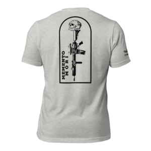 Memento Mori Back Piece T-shirt - Gray