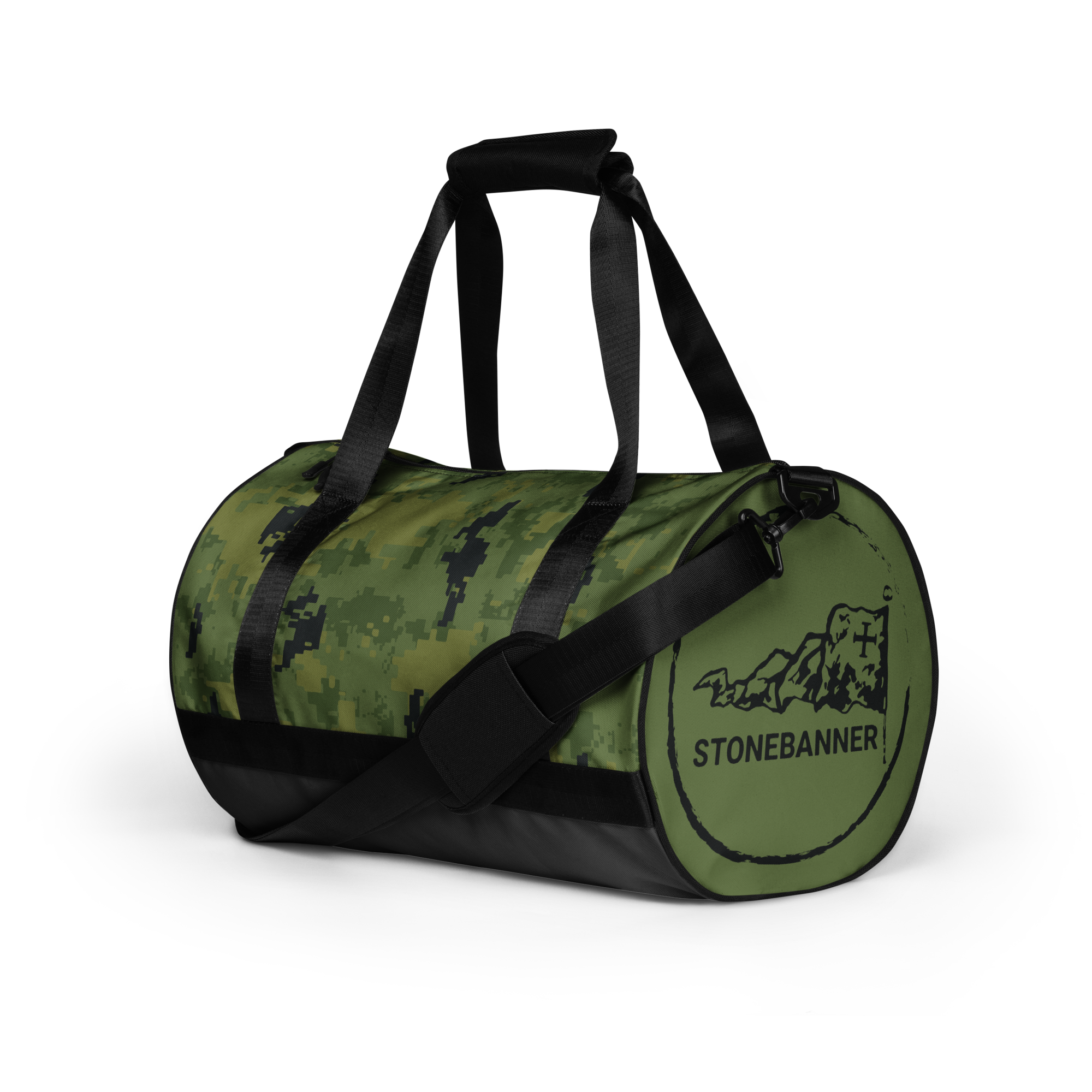 Green Digital Camo Bag