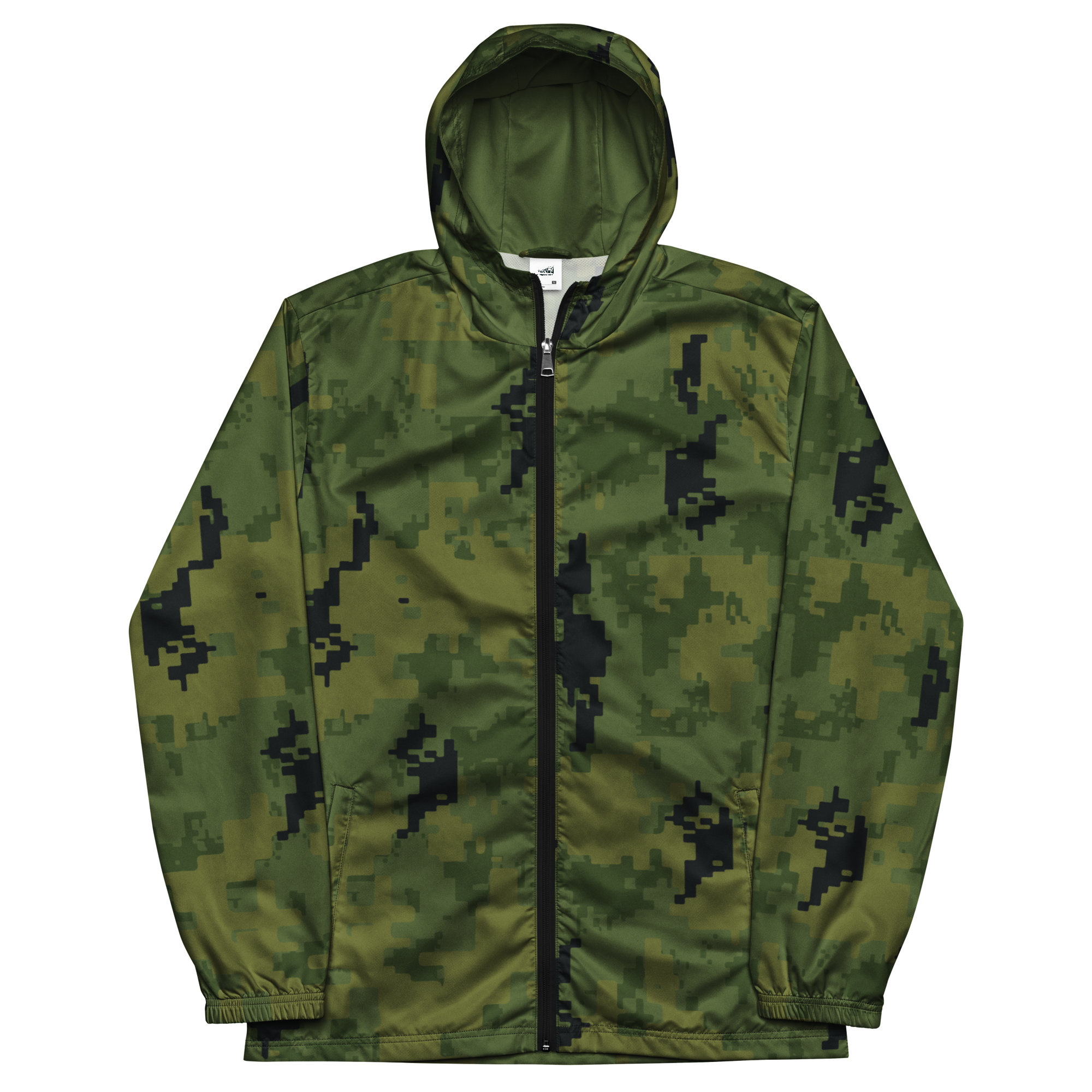 Green Digital Camo Lightweight Windbreaker
