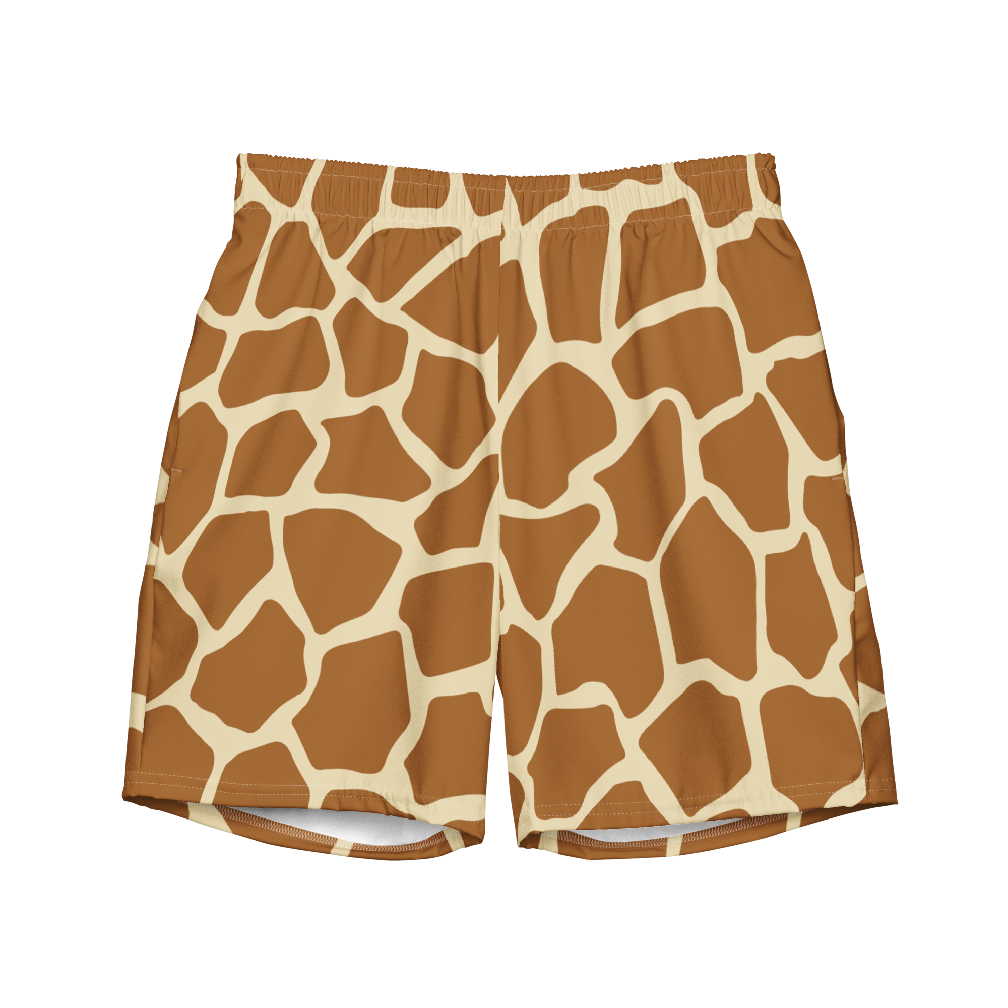 Giraffe Camo Swim Trunks