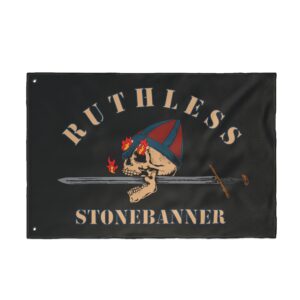 Ruthless Stonebanner Double Sided Flag