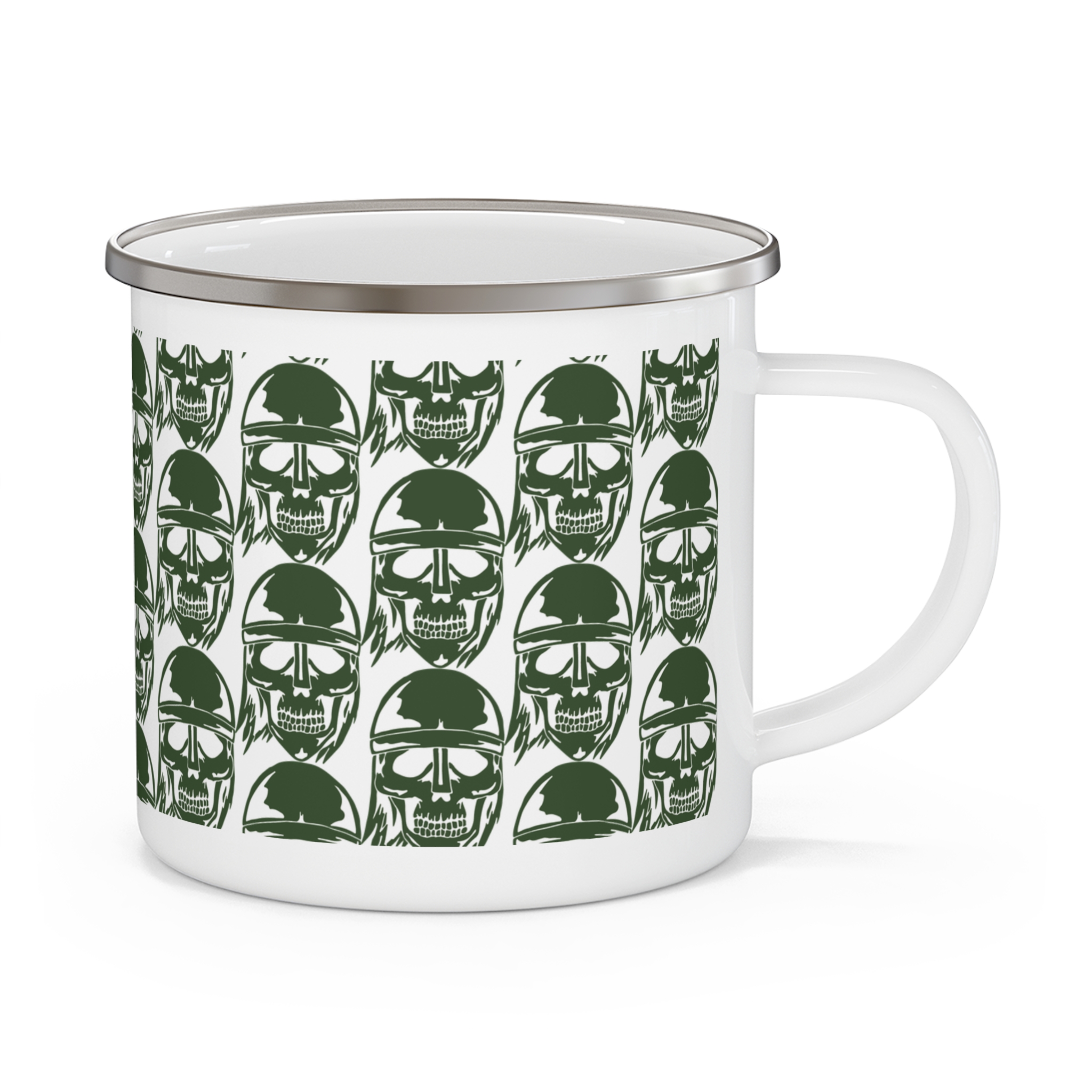 SB Skulls Enamel Mug