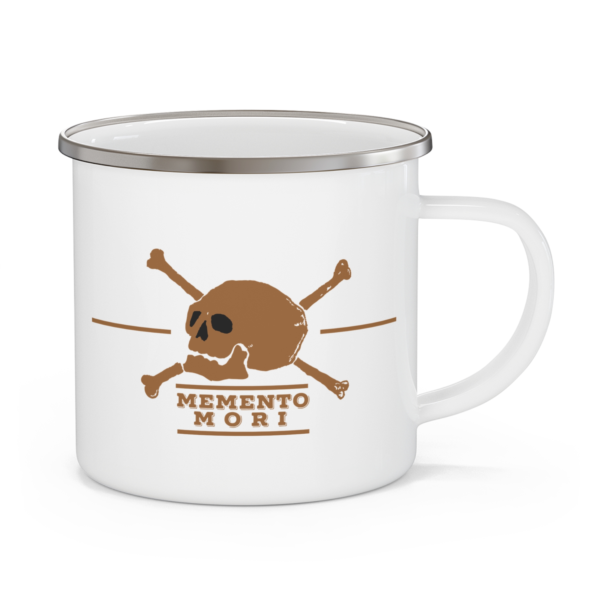 Memento Mori Enamel Mug